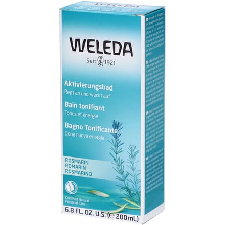 WELEDA Bath additive Rozemarijn activeringsbad Schoonmaken Unisex 200 ml