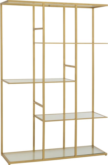 J-Line rek - ijzer/glas - goud