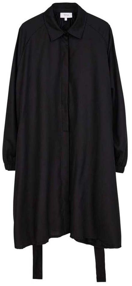 Makia Iiris Lang Mouw Jurk Zwart XL Vrouw
