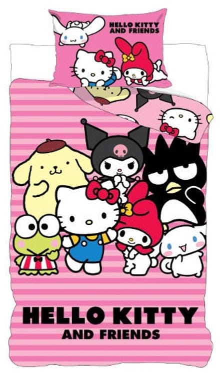 Hello Kitty friends 100 x 135 - 40 x 60Cm Katoen