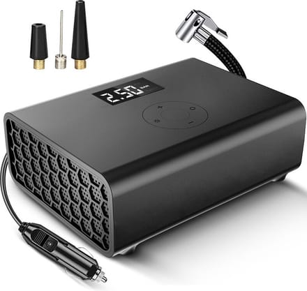 DrPhone AirPro3 Smart Mini Auto Luchtpomp - DC12V- 100W – 150PSI - Elektrische Luchtcompressor met Digitale Display  & LED-zaklamp