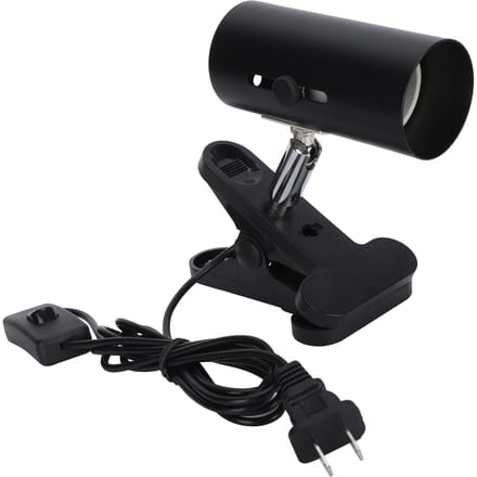 Lampe chauffante rotative pour reptiles avec pince black