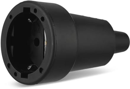 Koppeling rubber ISO-inzetstuk zwart voor elektrische installaties
