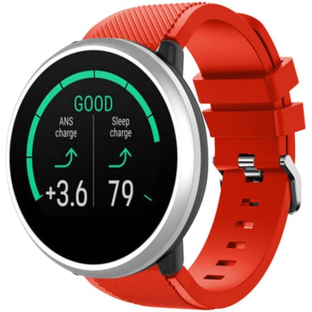 Polar Unite twill siliconen band (rood)