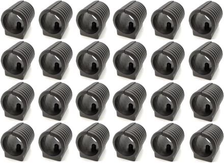Kunststof Stoelpoten 24 Stuks 19 mm Zwart