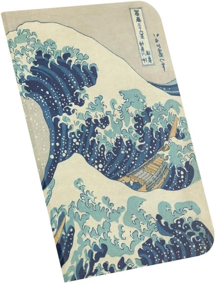 A4 Notitieboek Ongelinieerd - Groot Golf van Kanagawa Kunst - Flexibel Omslag