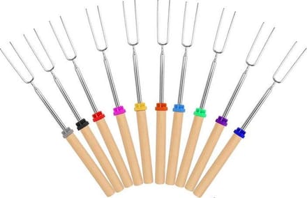 Marshmallow Spiezen (10x) | Uitschuifbaar tot 80cm