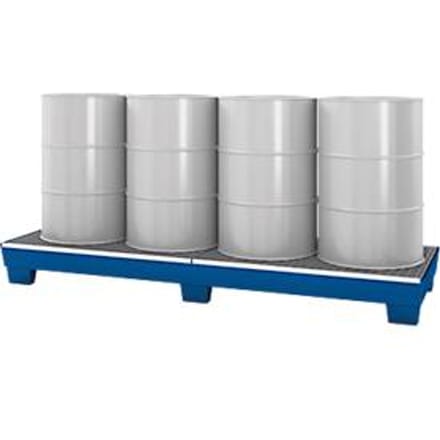 Lekbak WGL 24, voor 4 x 200 l vaten, gelakt