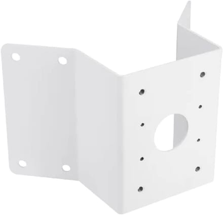 Montagebeugel - Hoekbeugel Sokkel - Camera Beveiligen - Aluminium Constructie - 280 x 183 x 159 mm - Wit