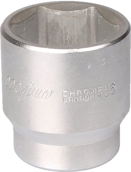 MJW - Dopsleuteldop - 36mm - CrV Staal - Zeshoekig