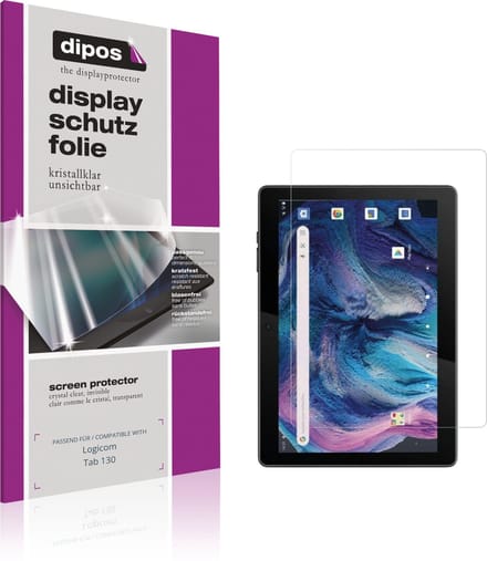 dipos – 2x Beschermfolie geschikt voor Logicom Tab 130 | Krasbestendige & heldere Screenprotector Ultra-Thin