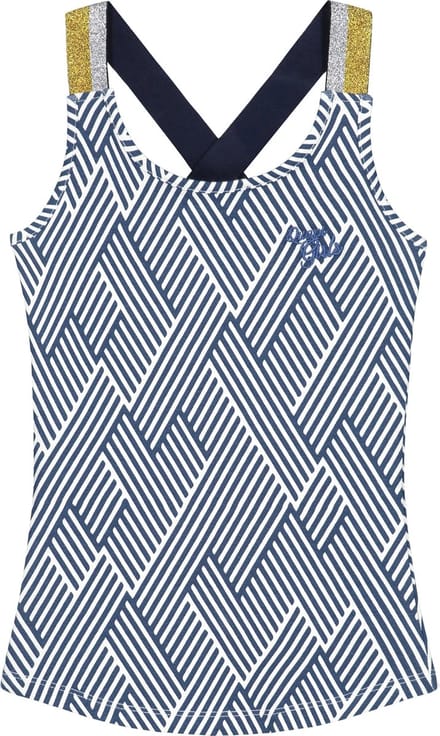 Quapi singlet Ameille maat 92 navy/wit