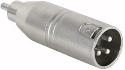XLR 3-pins (m) naar RCA/Tulp (m) Adapter - Per 1 stuk(s)