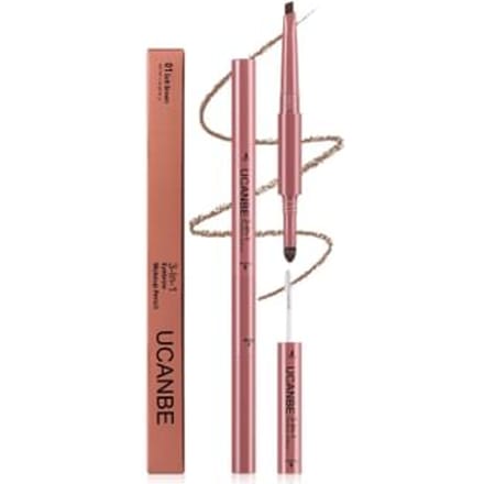 UCANBE  - 3-in-1 Eyebrow Pencil Tool - 4 Colors 01# Soft Brown - 1.4g