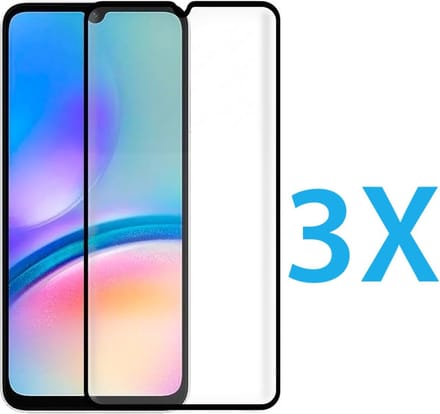 3x Full Cover Screenprotector Geschikt voor: Samsung Galaxy A14 - Screen protector - volledige glas - bescherming - beschermglas - ZT Accessoires