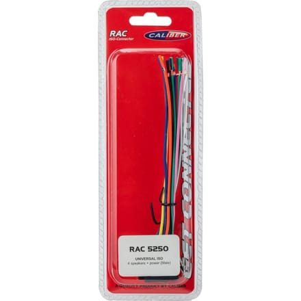 Caliber ISO stekker - ISO kabel Auto - set van 2 ISO stekkers voor luidsprekers en elektra - Universeel (RAC5250)