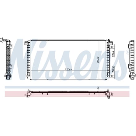 Radiator NISSENS 606787