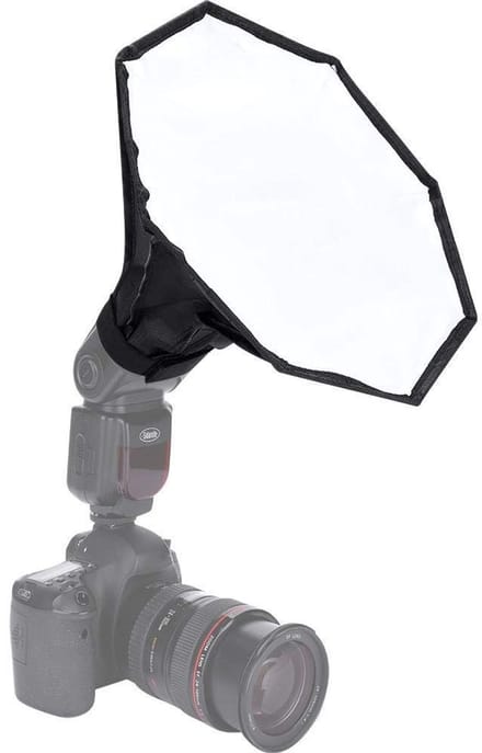 Cosensi - Draagbare Universele Zaklamp - Softbox Diffuser - Eenvoudige Installatie - 30 cm Diameter - Voor Fotografen - Professionele Kwaliteit