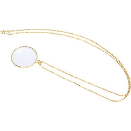 5x legering ketting vergrootglas draagbare leeshanger vergrootglas met ketting goud