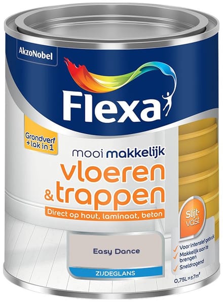 Flexa - Mooi Makkelijk Vloeren & Trappen Zijdeglans - Easy Dance - Mengverf - 750 Ml