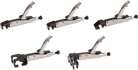 TELWIN - Lasklemmenset Automotive 5 stuks - KIT 5 WELDING CLAMPS FOR AUTOMOTIVE