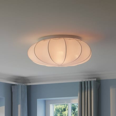 Nordlux Plafondlamp Aeron, wit, Ø 60 cm, textiel, E27
