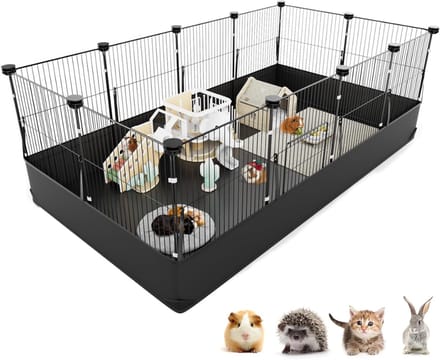VLSelect® Caviakooi - Knaagdier - Dierenkooi - Met Waterdichte Bodem