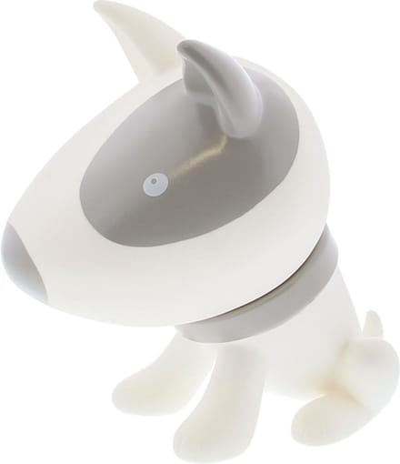 Hond "Pitty" spaarpot wit-cement