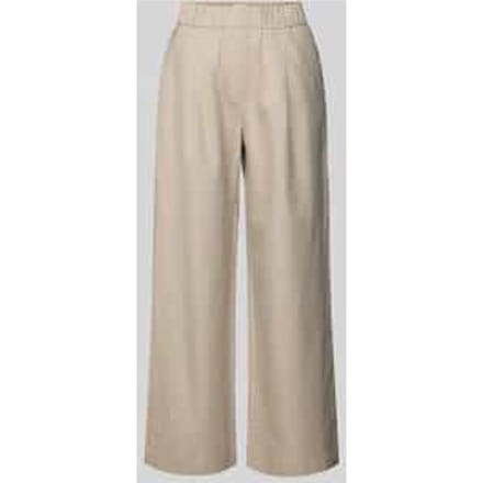 Straight leg stoffen broek met elastische band