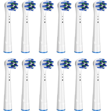 Têtes de brosse à dents de rechange, 8 pièces/ensemble, compatibles avec la brosse à dents électrique Oral B Braun sensible 12pcs white