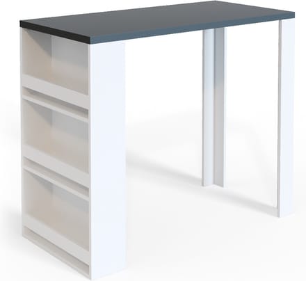 Vicco Bartafel – 57 x 117 cm met 3 compartimenten Wit/antraciet