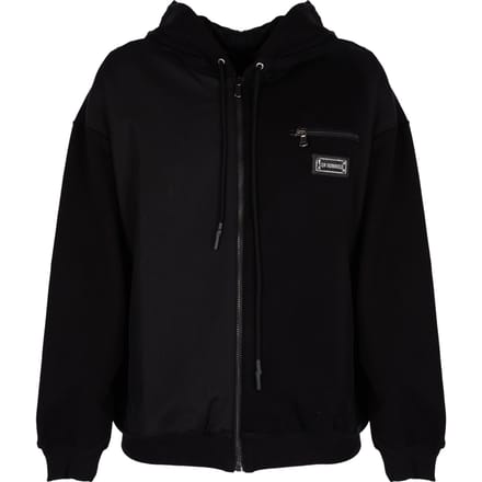 Les Hommes blouse Zip Hoodie Mannen zwart