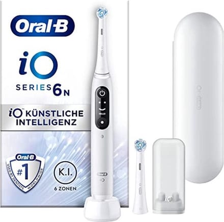 Oral-B iO Series 6 White JAS22 Elektrische tandenborstel Roterend / oscillerend Wit