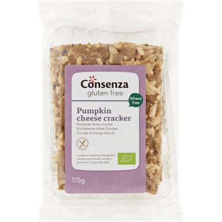 Cracker kaas pompoen biologisch gv