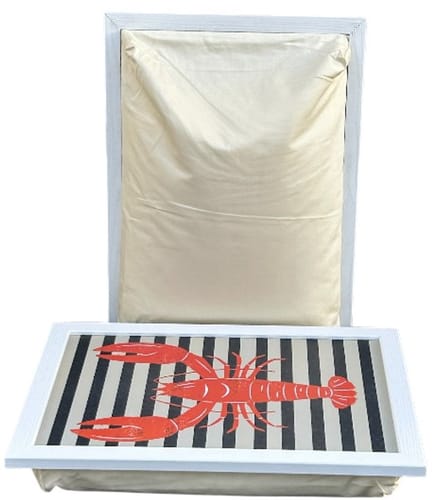 XL Laptray - Laptoptafel - Schootkussen - Extra Groot - Kreeft - 50x37x8 cm