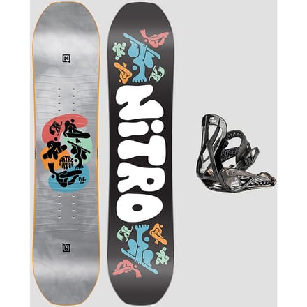 Nitro Ripper Kids + Charger Micro Set Kids Snowboard Set patroon
