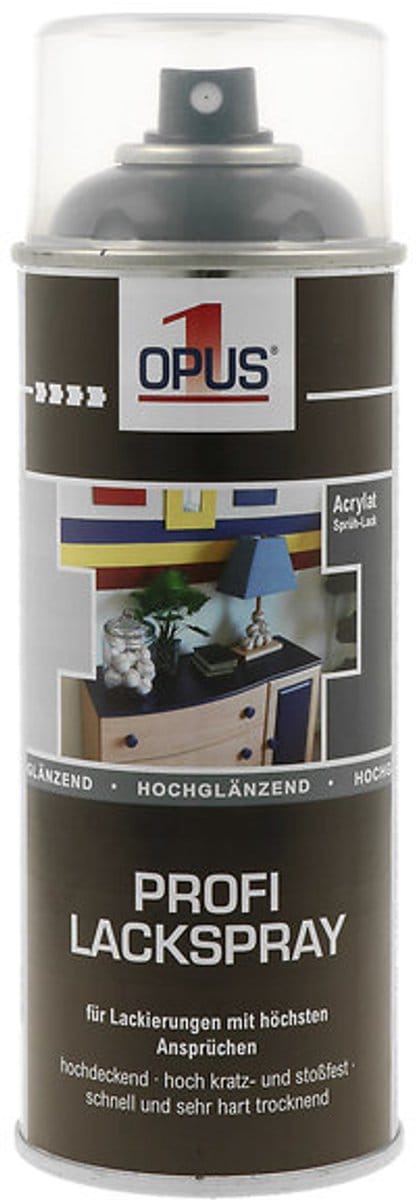 OPUS1 - Hoogglanslak - Profi Lak Spray - 400 ml - antracietgrijs acryl