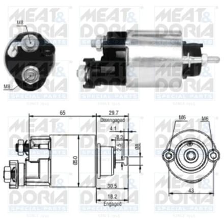 Magneetschakelaar, starter MEAT & DORIA 46163