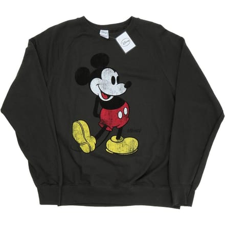 Disney Heren Mickey Mouse Classic Kick Sweatshirt (Licht Grafiet)
