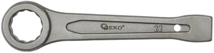 GEKO Ringmoersleutel - 22mm - Slagvast - Chroom-vanadium - Zware klussen