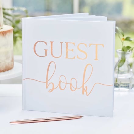 Ginger Ray - Ginger Ray - Botanical Wedding - Gastenboek Rose Gold