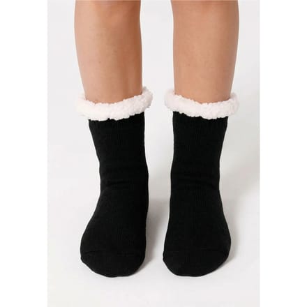 "Pure Black" Sherpa sokken