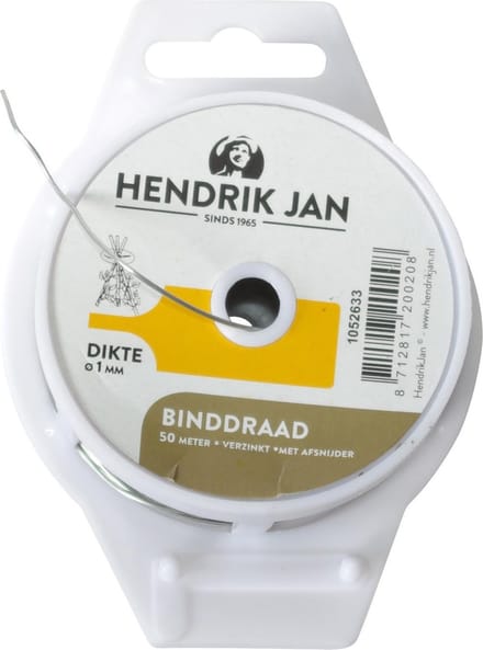 Hendrik Jan korfje draad verzinkt 1,0 mm x 50 m