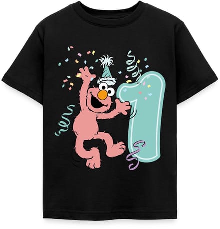 Sesamstraat Elmo Verjaardag 1 Jaar Cadeau T-Shirt Kinderen