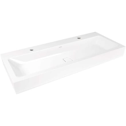 Kaldewei CONO wall-mounted washbasin 3091 2 x 1 tap hole, 120 cm 902706043001