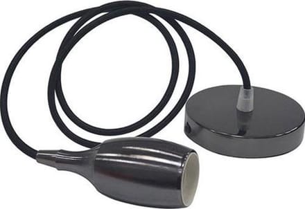 LED Hanglamp - Hangverlichting - Woby - Industrieel - Rond - Mat Zwart Aluminium - E27