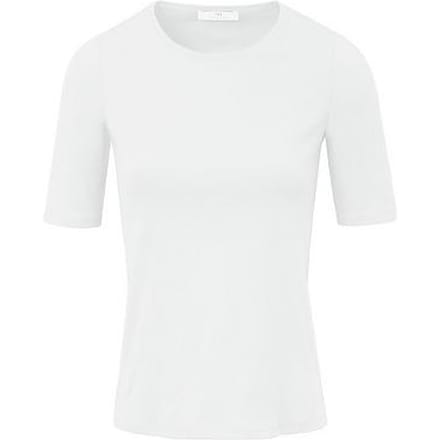 Shirt 100% Pima Cotton ronde hals Van Peter Hahn wit