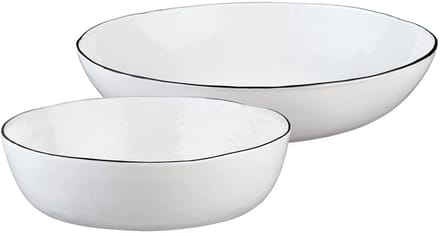 PURE fruitmand Ø29cm en Ø33,5cm - 2 stuks - Sneeuwwitje