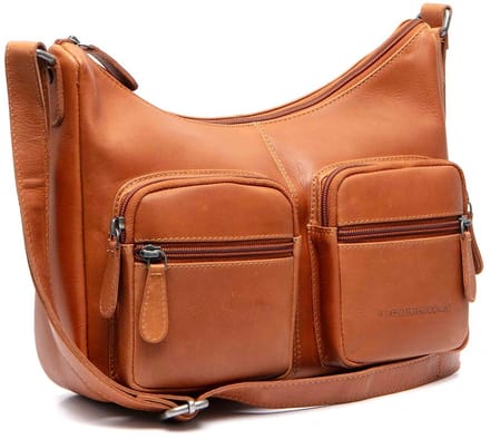 The Chesterfield Brand Valenora Waxed Pull Up Schoudertas - Cognac