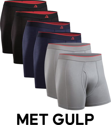 DANISH ENDURANCE Bamboe Boxershorts - Comfortabel Ademend Ondergoed - Heren - 6 paar - 3XL